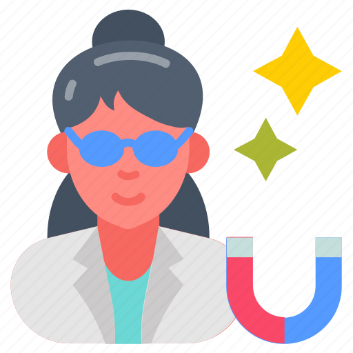 Female, physicist, lab, technician, scientist, researcher icon - Download on Iconfinder