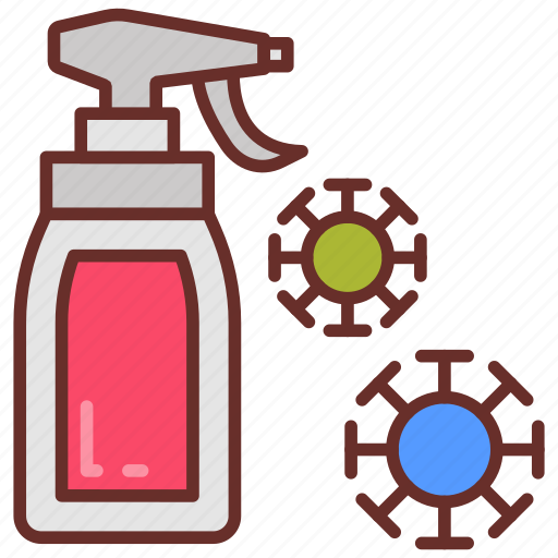 Disinfection, spray, bottle, antiseptic, germicide, germs, viruses icon - Download on Iconfinder