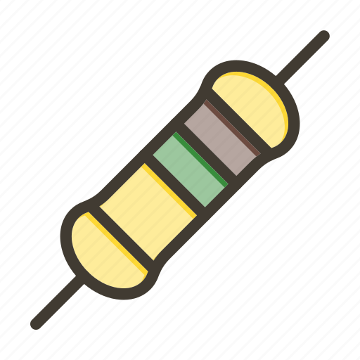Resistor, fixed, physics, science, technology icon - Download on Iconfinder