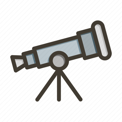 Telescope, astronomy, spyglass, vision, research icon - Download on Iconfinder
