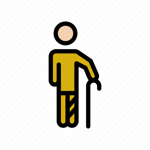 Cane, medic, physiotherapy, treatment, walker icon - Download on Iconfinder