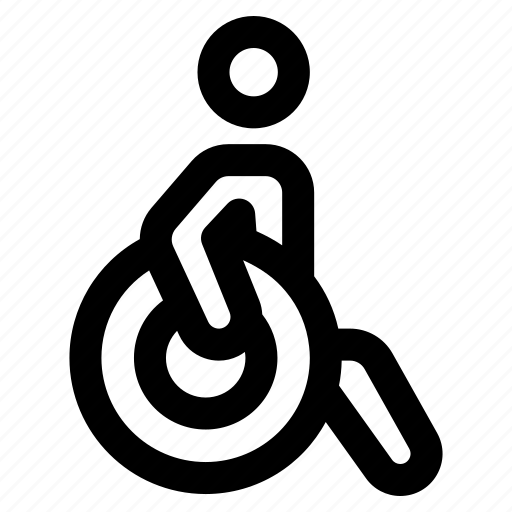 Physiotherapy, wheelchair, treatment, patient, healthcare icon - Download on Iconfinder