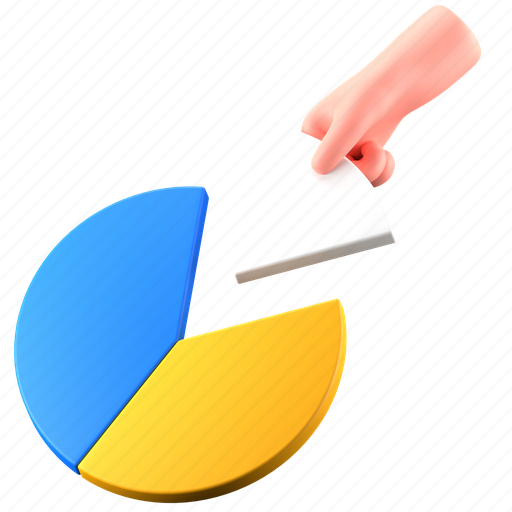 Chart, pie, diagram, analytics, analysis, finance, business 3D illustration - Download on Iconfinder