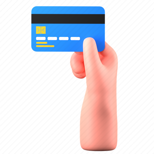 Credit card, debit, pay, payment, transaction, finance, business 3D illustration - Download on Iconfinder