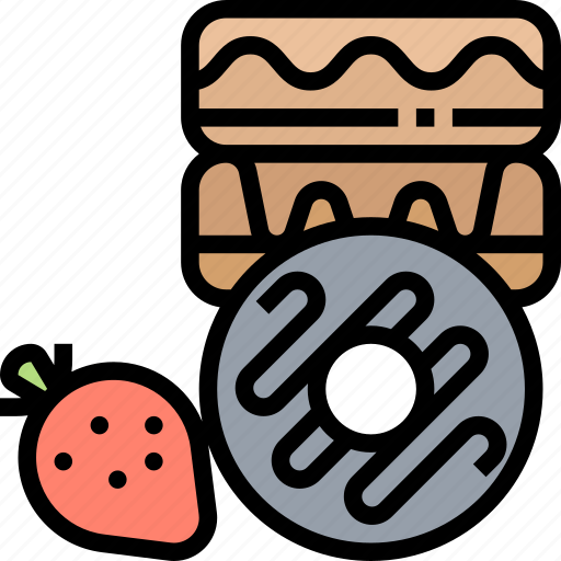 Donuts, dessert, pastry, sweet, delicious icon - Download on Iconfinder