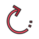 rotate right, rotate, arrow, right, reload, refresh, rotation, hand