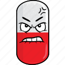 capsule, drugs, emoji, face, pill, prescription, smiley