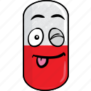 capsule, drugs, emoji, face, pill, prescription, smiley