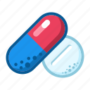 random, tablets, pill, vitamins, pharmacy, drugs, health, cartoon
