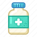 tablets, jar, pill, vitamins, pharmacy, drugs, health, cartoon