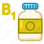 icon, tablets, jar, vitamin, b1 