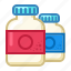 tablets, jars, pill, vitamins, pharmacy, drugs, health, cartoon 