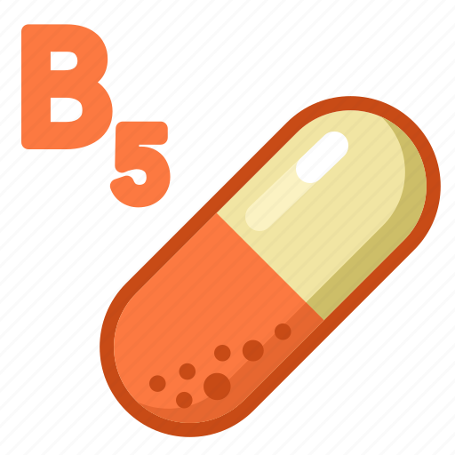 Vitamin, b5, pill, vitamins, pharmacy, drugs, health icon - Download on Iconfinder