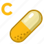 vitamin, c, tablets, pill, vitamins, pharmacy, drugs, health, cartoon 
