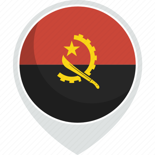 Angola, country, flag, nation icon - Download on Iconfinder