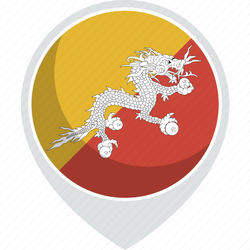 Bhutan, country, flag, nation icon - Download on Iconfinder