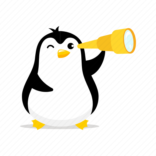 Penguin, search, magnifier, failure, zoom, find, spyglass icon - Download on Iconfinder