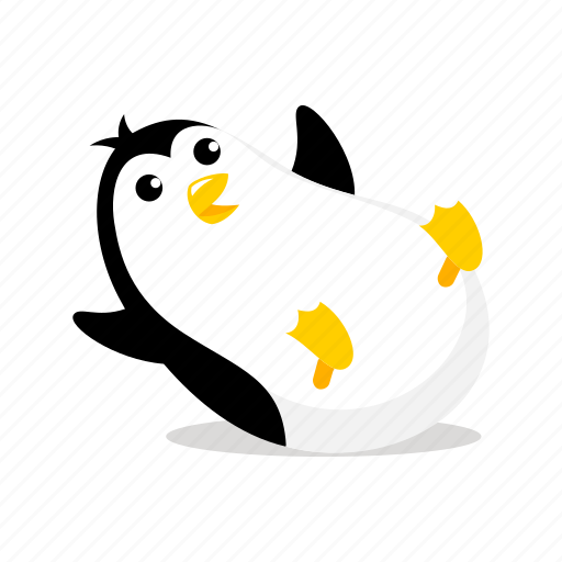 Slides down, penguin, bird, character, cold, antarctica icon - Download on Iconfinder