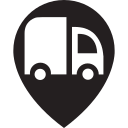 address, delivery, location, shipping, transport, transportation, truck