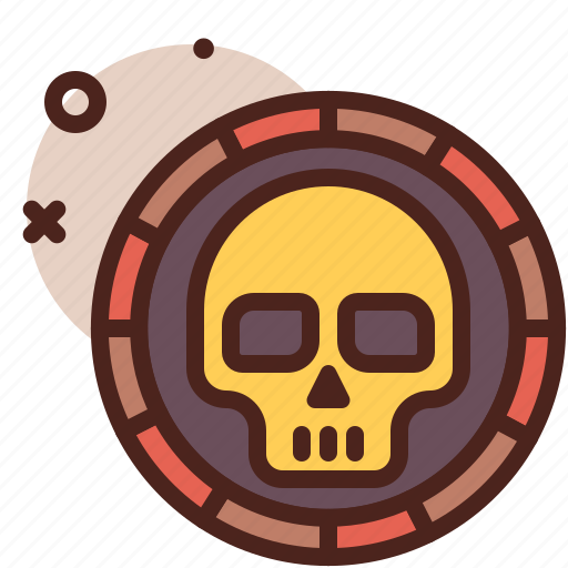 Piracy, robbery, shield, skull icon - Download on Iconfinder
