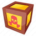 pirate, box, present, logistic, parcel