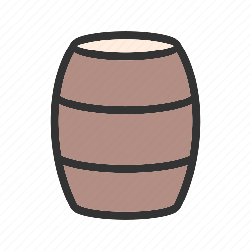 Barrel, drink, old, pirate, storage, whiskey, wood icon - Download on Iconfinder