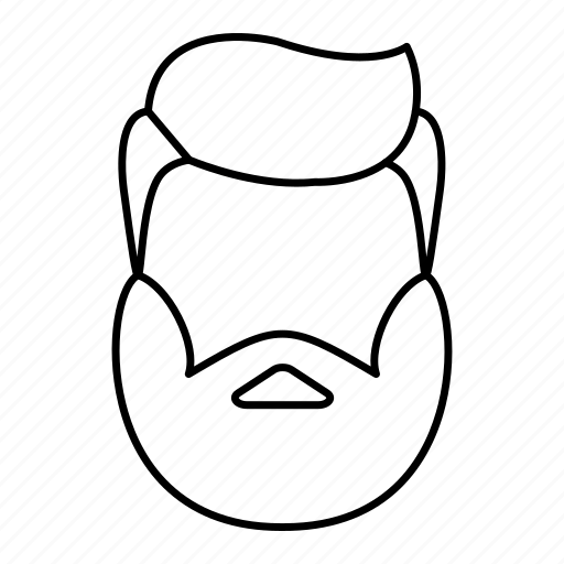 Beard man, face, mustache, hipster, male icon - Download on Iconfinder