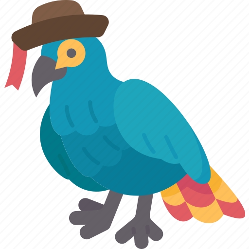 Parrot, bird, pet, macaw, pirate icon - Download on Iconfinder