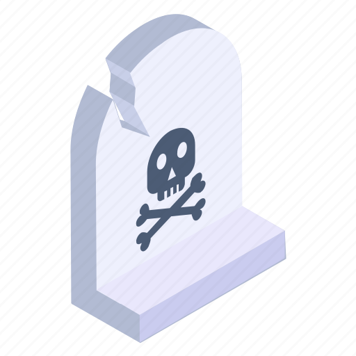 Gravestone, graveyard, tombstone, rip, skull icon - Download on Iconfinder