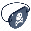 eye bandit, pirate mask, skull, piracy, danger