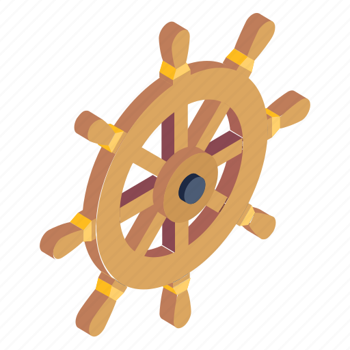 Ship helm, ship wheel, ship steering, steering wheel, boat rudder icon - Download on Iconfinder