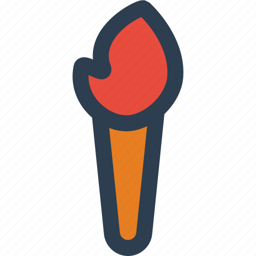 Torch, fire, flame, olympic icon - Download on Iconfinder