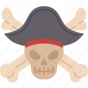 crossbones, skull, pirate, danger, death