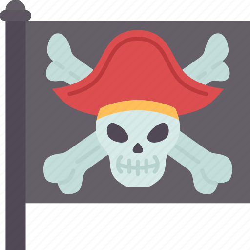 Flag, pirate, ship, banner, criminal icon - Download on Iconfinder