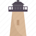 lighthouse, beacon, coast, nautical, sea