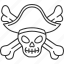 crossbones, skull, pirate, danger, death 