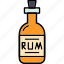 rum, drink, bottle, pirate, sea, robber, ship 