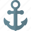 anchor, link, ship, sea, ocean 