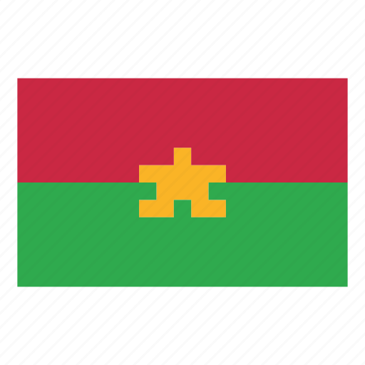 Pixelart, flag, country, nation, africa, game, burkina faso icon - Download on Iconfinder