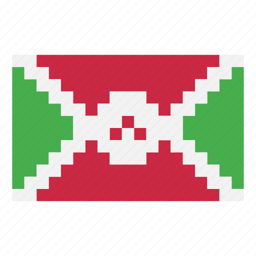Pixelart, flag, country, nation, africa, game, burundi icon - Download on Iconfinder