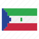 pixelart, flag, country, nation, africa, game, equatorial guinea