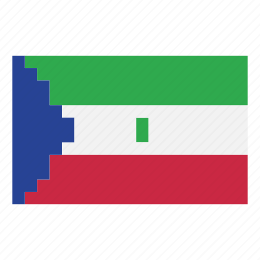 Pixelart, flag, country, nation, africa, game, equatorial guinea icon - Download on Iconfinder