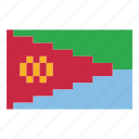 pixelart, flag, country, nation, africa, game, eritrea