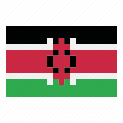 Pixelart, flag, country, nation, africa, game, kenya icon - Download on Iconfinder