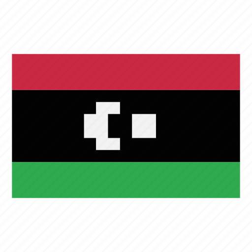 Pixelart, flag, country, nation, africa, game, libya icon - Download on Iconfinder