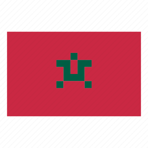 Pixelart, flag, country, nation, africa, game, morocco icon - Download on Iconfinder