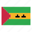 pixelart, flag, country, nation, africa, game, sao tome principe 