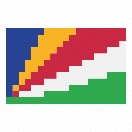 Pixelart, flag, country, nation, africa, game, seychelles icon - Download on Iconfinder