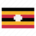 pixelart, flag, country, nation, africa, game, uganda
