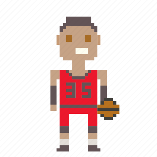 Avatar, basketball, basketball player, man, person, pixels icon - Download on Iconfinder